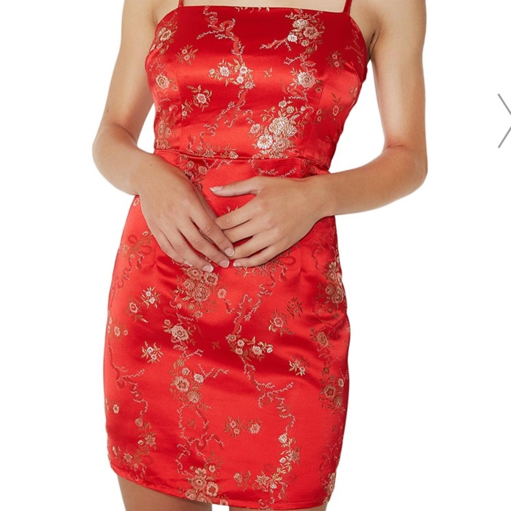 I.AM.GIA. Satin Red Dress
